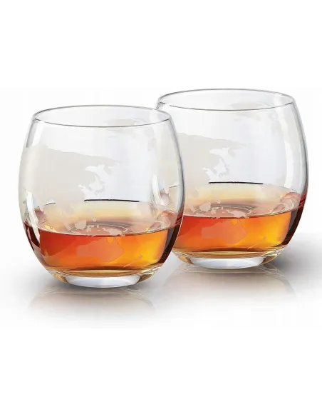 Zestaw do Whisky KARAFKA Globus Szklanki Kostki