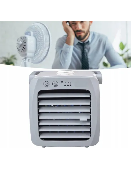 KLIMATOR WIATRAK PRZENOŚNY NA WODĘ MINI COOLER USB Schładzacz