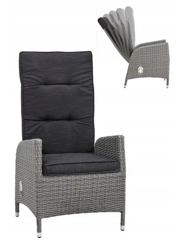 2xKRZESŁO FOTEL Krzesła Brisbane RATTAN ROZKŁADANE