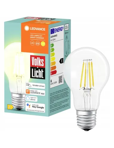 Żarówka LED E27 6W Filament Retro Edison BLUETOOTH