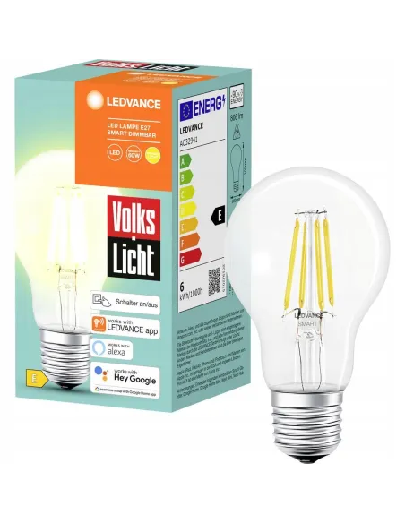 Żarówka LED E27 6W Filament Retro Edison BLUETOOTH