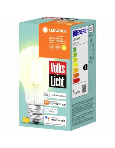 Żarówka LED E27 6W Filament Retro Edison BLUETOOTH