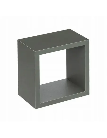 PÓŁKA WISZĄCA CUBE 3w1 Kwadratowa Regał Wiszący Półki 3szt SZARY