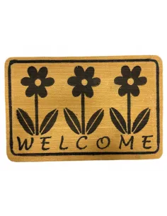 WYCIERACZKA MATA PROSTOKĄTNA 60x40cm Kwiaty Welcome