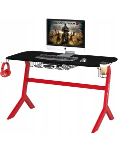 BIURKO Ergonomiczne GAMINGOWE KOMPUTEROWE Carbon Piranha