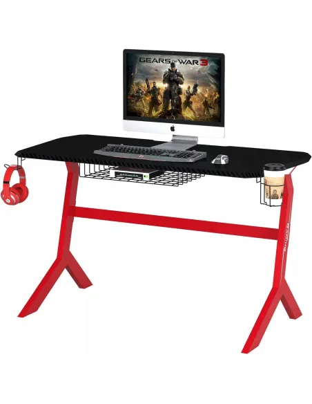 BIURKO Ergonomiczne GAMINGOWE KOMPUTEROWE Carbon Piranha