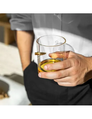 Zestaw Whisky Karafka Kałasznikow KARABIN AK-47 Pistolet 4 Szklanki Kostki