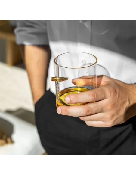 Zestaw Whisky Karafka Kałasznikow KARABIN AK-47 Pistolet 4 Szklanki Kostki
