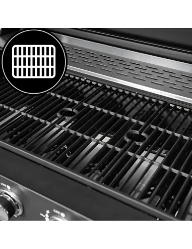 MEGA MOCNY Grill Gazowy 7 Palników 23,8kW BBQ 6+1 Boczny Palnik