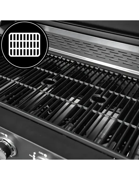 MEGA MOCNY Grill Gazowy 7 Palników 23,8kW BBQ 6+1 Boczny Palnik