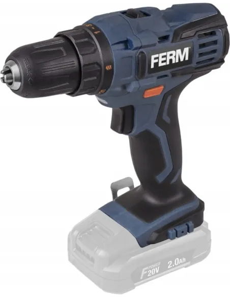 WKRĘTARKA Akumulatorowa FERM 20v 40nm Wkrętarko-Wiertarka +AKUMULATOR +Ład