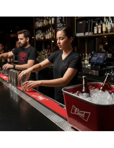 Zestaw BUDWEISER XXL 2x Cooler ICE BUCKET Koszulki Maty Barowe Otwieracze