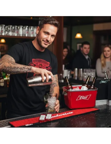 Zestaw BUDWEISER XXL 2x Cooler ICE BUCKET Koszulki Maty Barowe Otwieracze