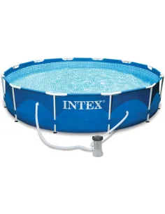 BASEN Ogrodowy Stelażowy INTEX 28212 366x76cm Zestaw z Pompą Filtrującą