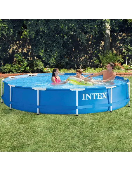 BASEN Ogrodowy Stelażowy INTEX 28212 366x76cm Zestaw z Pompą Filtrującą