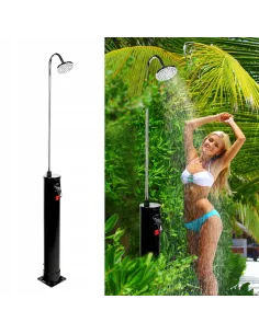 PRZENOŚNY PRYSZNIC OGRODOWY KEMPINGOWY SOLARNY 18l SOLAR BASENOWY 218cm 2