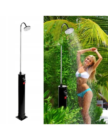 PRZENOŚNY PRYSZNIC OGRODOWY KEMPINGOWY SOLARNY 18l SOLAR BASENOWY 218cm