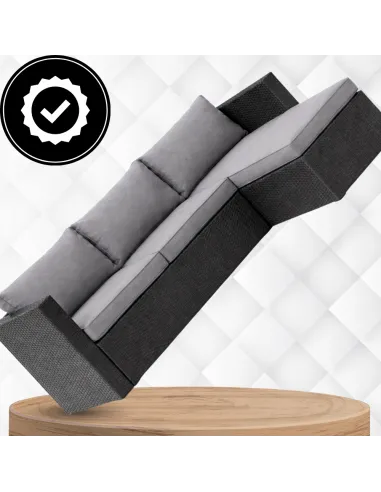 Zestaw Mebli OGRODOWYCH ACERO Narożnik + Pufa/Stolik TECHNORATTAN Premium