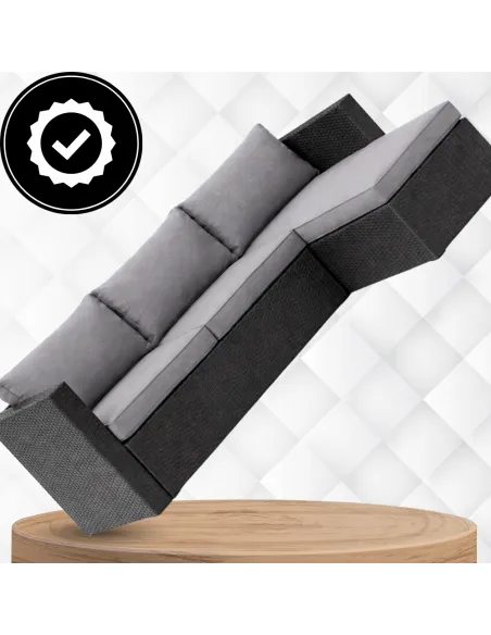 Zestaw Mebli OGRODOWYCH ACERO Narożnik + Pufa/Stolik TECHNORATTAN Premium