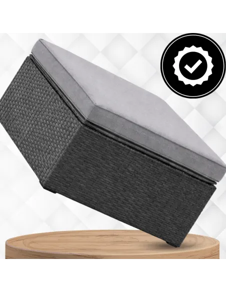 Zestaw Mebli OGRODOWYCH ACERO Narożnik + Pufa/Stolik TECHNORATTAN Premium