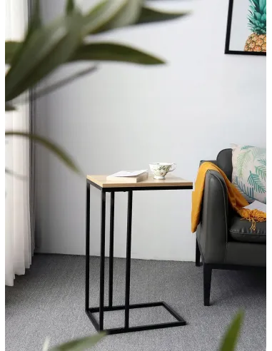 Jasny STOLIK STÓŁ BOCZNY MDF POMOCNICZY KAWOWY POD LAPTOP LOFT