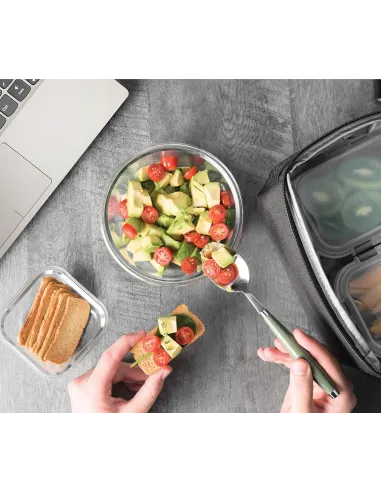 6x LUNCHBOX 1040 ml SZKLANE POJEMNIKI NA ŻYWNOŚĆ SZKLANY ZESTAW POJEMNIKÓW