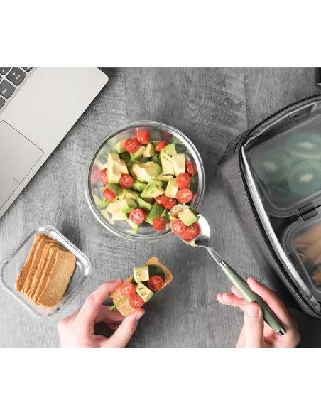 6x LUNCHBOX 1040 ml SZKLANE POJEMNIKI NA ŻYWNOŚĆ SZKLANY ZESTAW POJEMNIKÓW