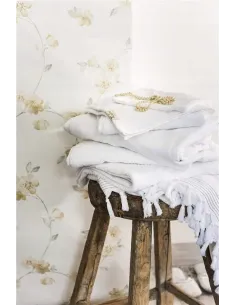 GRUBY RĘCZNIK BIAŁY HOTELOWY 550g/m2 KĄPIELOWY WALRA 70x140 cm 2
