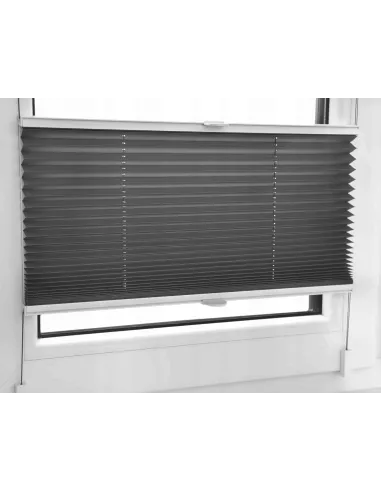 PLISA ROLETA PLISOWANA 75- 90x200cm BEZINWAZYJNA Regulowana SZARA