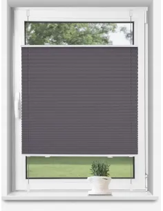 PLISA ROLETA PLISOWANA 75- 90x130cm BEZINWAZYJNA Regulowana SZARA