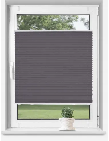 PLISA ROLETA PLISOWANA 75- 90x130cm BEZINWAZYJNA Regulowana SZARA