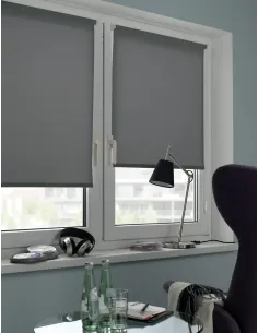 ROLETA ZACIEMNIAJĄCA BEZINWAZYJNA 100X150 CM SZARA BEZ WIERCENIA 2