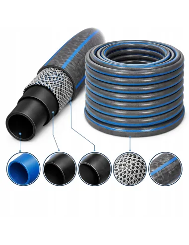 Wąż Ogrodowy Gumowy do Podlewania 3/4" 25m ULTRAMOCNY GAMMA 20bar