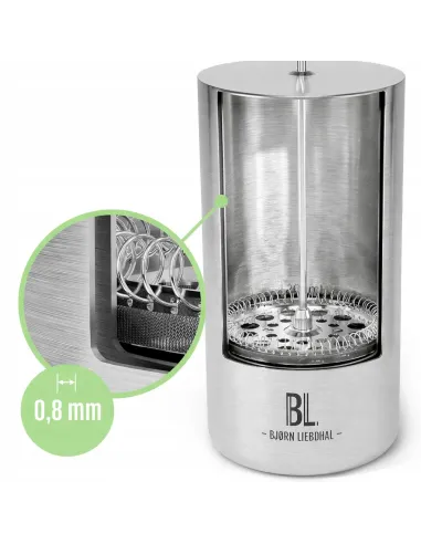 FRENCH PRESS 1L Stal Nierdzewna Podwójne Ścianki Zaparzacz do Kawy Herbaty