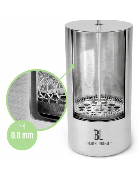 FRENCH PRESS 1L Stal Nierdzewna Podwójne Ścianki Zaparzacz do Kawy Herbaty