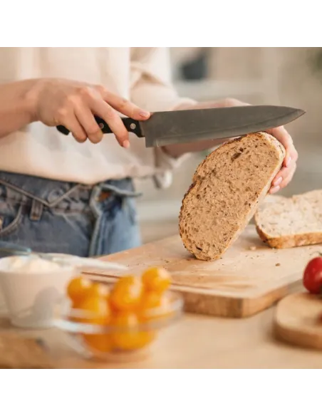 DESKA KUCHENNA BAMBUSOWA DREWNIANA DO KROJENIA ZESTAW DESEK NA STOJAKU