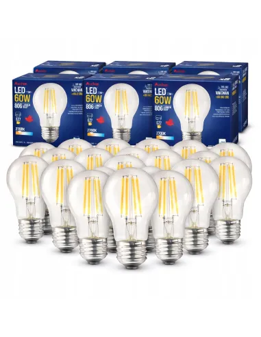 20x Żarówka LED E27 FILAMENT 7,3W ciepła 2700K EDISON RETRO OZDOBNA ŻARNIK