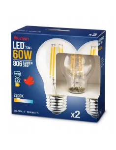 20x Żarówka LED E27 FILAMENT 7,3W ciepła 2700K EDISON RETRO OZDOBNA ŻARNIK 2