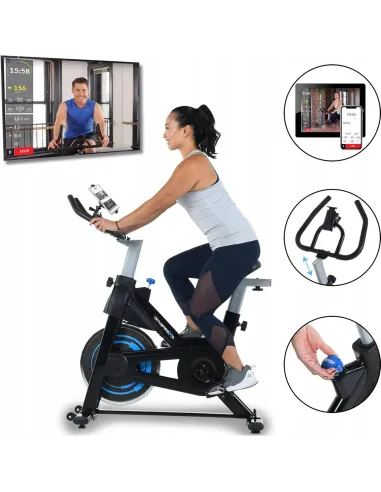ROWER SPINNINGOWY Rowerek Spiningowy stacjonarny TRENINGOWY Regulowany