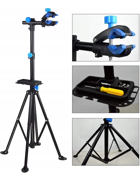 SERWISOWY STATYW STOJAK ROWEROWY STOJAK WIESZAK Na Rower UCHWYT 30kg ZACISK