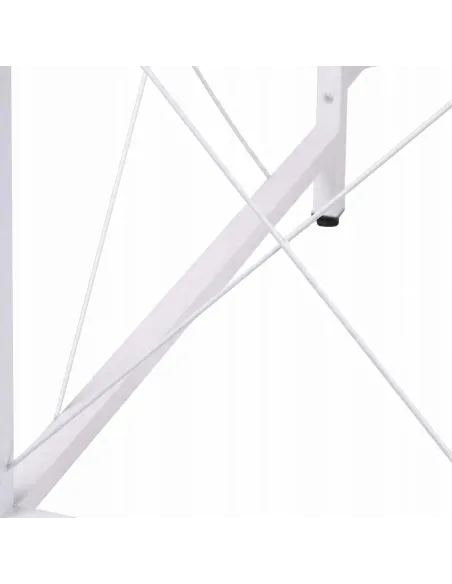 Biurko Narożne Loft Industrialne Jasne Białe L-Shape