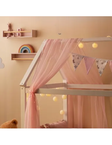 ŁÓŻKO DZIECIĘCE DREWNIANE 160x80 MONTESSORI DOMEK 80x160 + STELAŻ