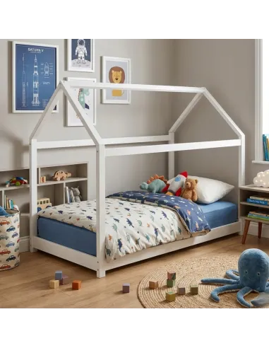 ŁÓŻKO DZIECIĘCE DREWNIANE 160x80 MONTESSORI DOMEK 80x160 + STELAŻ