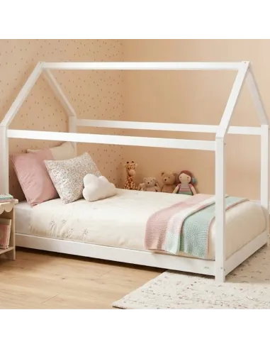 ŁÓŻKO DZIECIĘCE DREWNIANE 160x80 MONTESSORI DOMEK 80x160 + STELAŻ