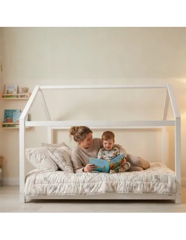 ŁÓŻKO DZIECIĘCE DREWNIANE 160x80 MONTESSORI DOMEK 80x160 + STELAŻ