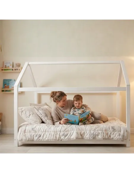 ŁÓŻKO DZIECIĘCE DREWNIANE 160x80 MONTESSORI DOMEK 80x160 + STELAŻ