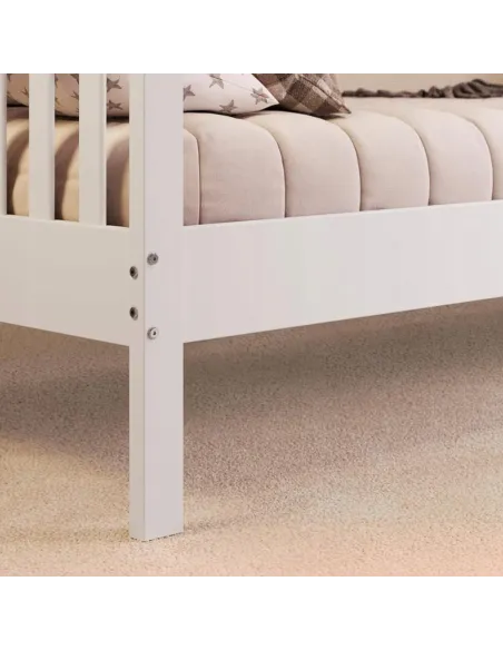ŁÓŻKO DZIECIĘCE DREWNIANE 160x80 ALCUBE HELIA DOMEK 80x160 + STELAŻ