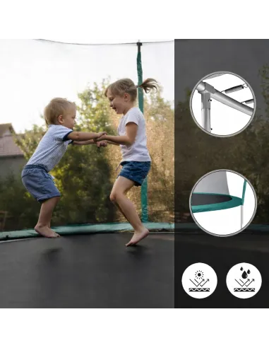 TRAMPOLINA Ogrodowa ULTRASPORT 244cm 8FT z Siatką Wewnętrzną TUV GS