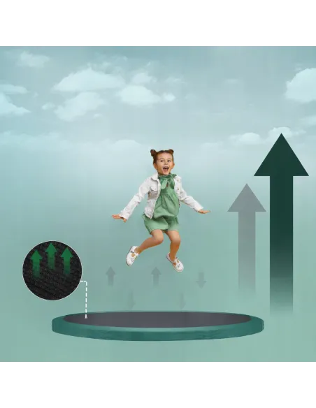 TRAMPOLINA Ogrodowa ULTRASPORT 244cm 8FT z Siatką Wewnętrzną TUV GS