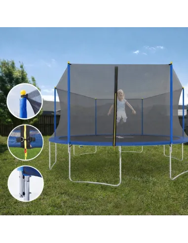 TRAMPOLINA Ogrodowa ULTRASPORT 244cm 8FT z Siatką Wewnętrzną TUV GS